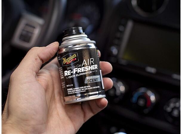 Meguiars Whole Air Re-Fresher New Car Coupe og AC Rens- Nybil lukt - Black Chr 