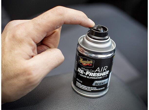 Meguiars Whole Air Re-Fresher New Car Coupe og AC Rens- Nybil lukt - Black Chr 