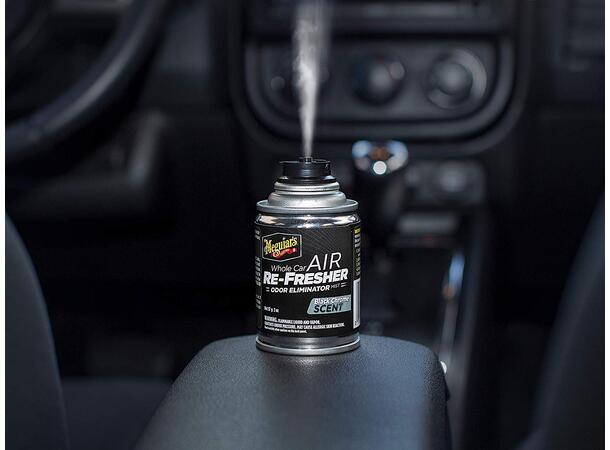 Meguiars Whole Air Re-Fresher New Car Coupe og AC Rens- Nybil lukt - Black Chr 