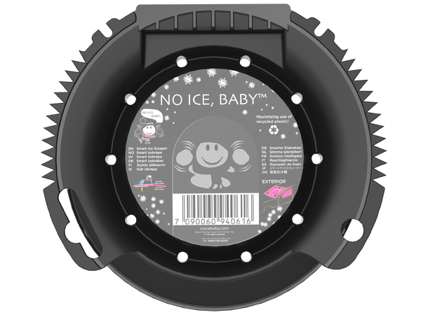 No Ice, Baby™ Smart Isskrape Kjegleformet skrape - Svart 