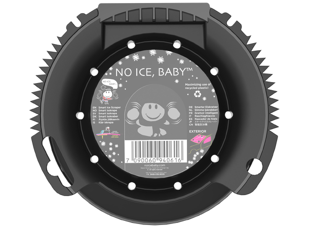 No Ice, Baby™ Smart Isskrape Kjegleformet skrape - Svart
