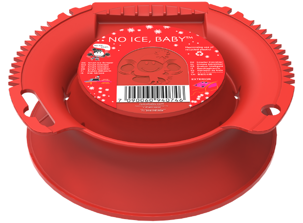 No Ice, Baby™ Smart Isskrape Kjegleformet skrape - Rød 