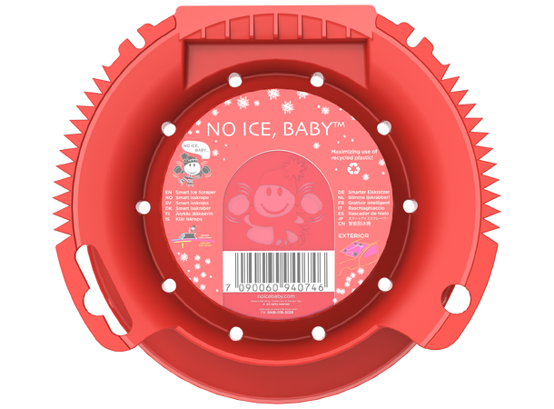 No Ice, Baby™ Smart Isskrape Kjegleformet skrape - Rød 