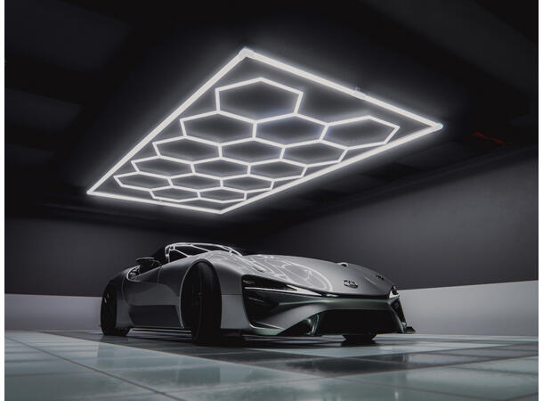 Sinostar HEX 15 Hexagonlys Taklys med Hexagonform - LED inkl ramme 