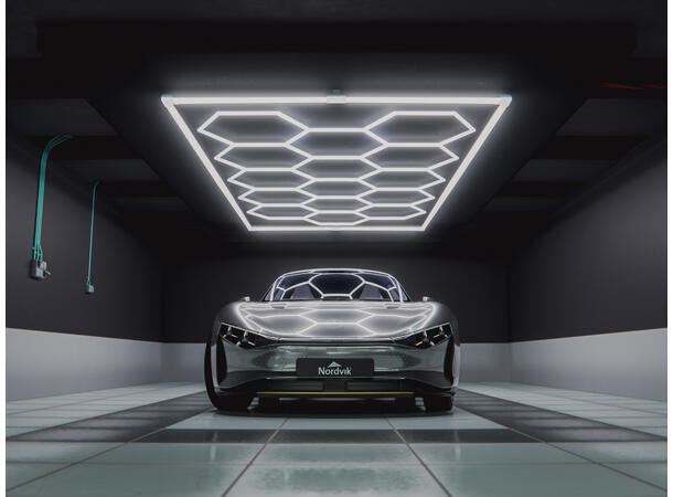 Sinostar HEX 15 Hexagonlys Taklys med Hexagonform - LED inkl ramme 