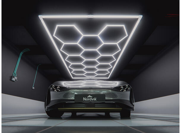 Sinostar HEX 15 Hexagonlys Taklys med Hexagonform - LED inkl ramme 