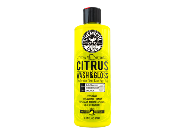 Chemical Guys Citrus Wash & Gloss Sitrusbasert bilshampo med glans, 473m