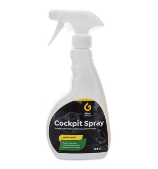 Gloss Factory Cockpit Spray, 500 ml Rengj&#248;r, beskytter og antistatisk effekt