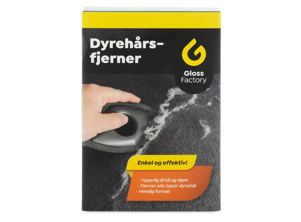 Gloss Factory Dyrehårsfjerner Fjerner effektivt hundehår fra tekstiler 