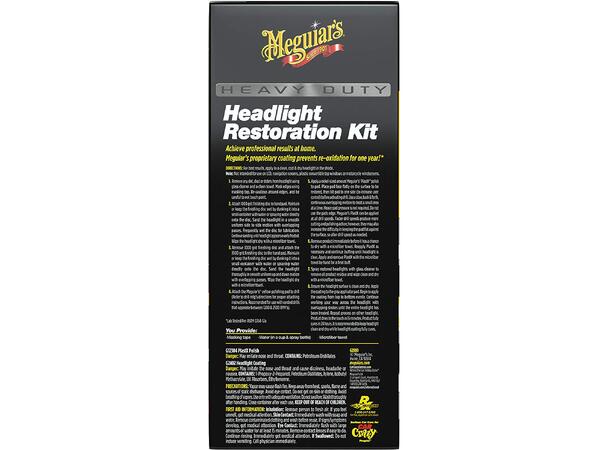 Meguiars Headlight Restoration Kit Restaureringskit til frontlykter