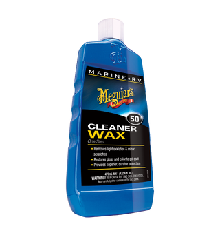 Meguiars Marine One Step Cleaner Wax Polish til b&#229;t og bobil, 473ml