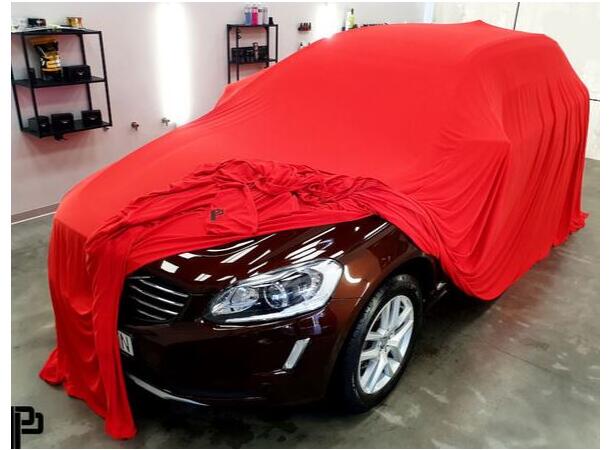 Poka Premium biltrekk i stoff Rød Til SUV og stor bil  7,3 x 4,9 meter