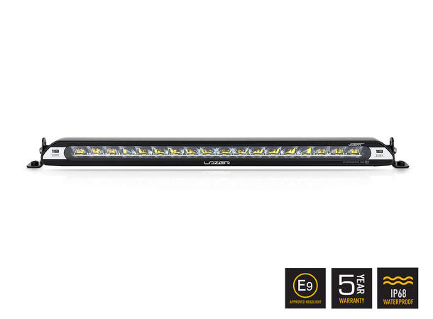 Lazer Linear 18 Elite+ LED fjernlys Hvitt og gult lys - hele 21000 lumen 