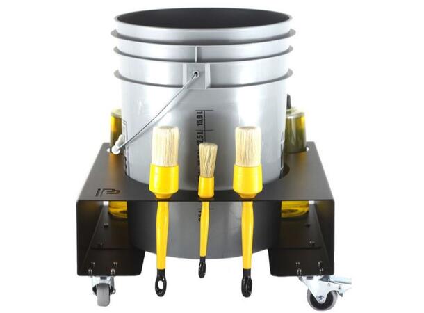 Poka Premium bøttevogn - 14 til 20 liter WHEELS, 20mm galvansiert stål med hjul 