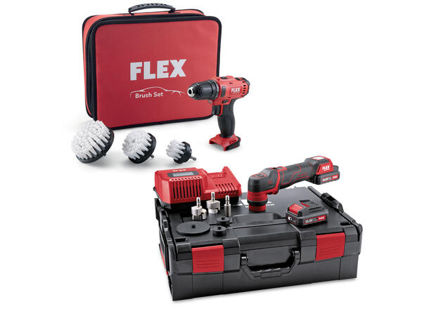 Flex PXE 80 10.8-EC/2,5 Set + DD 2G Med Flex elektrisk drill børstesett