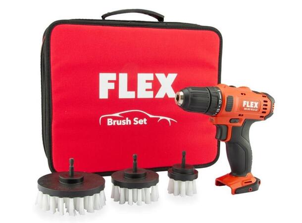 Flex PXE 80 10.8-EC/2,5 Set + DD 2G Med Flex elektrisk drill børstesett 