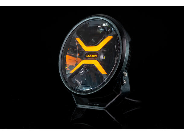Lumen Cyclops CX9 LED fjernlys Kraftig med posisjonslys i oransje/hvit 