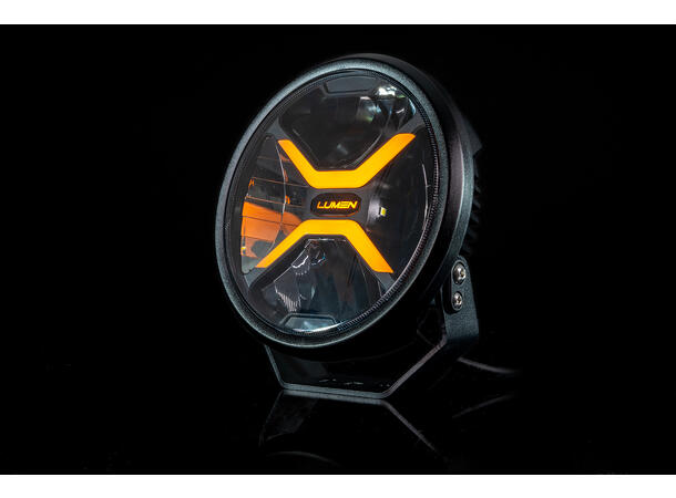 Lumen Cyclops CX9 LED fjernlys Kraftig med posisjonslys i oransje/hvit