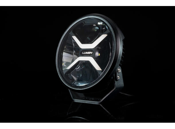 Lumen Cyclops CX9 LED fjernlys Kraftig med posisjonslys i oransje/hvit 