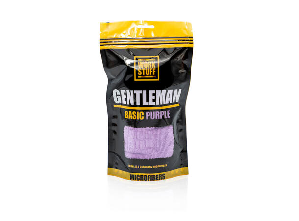 Work Stuff Gentleman Basic Purple Sømløs mikrofiberklut, 350gsm, 40x40cm 