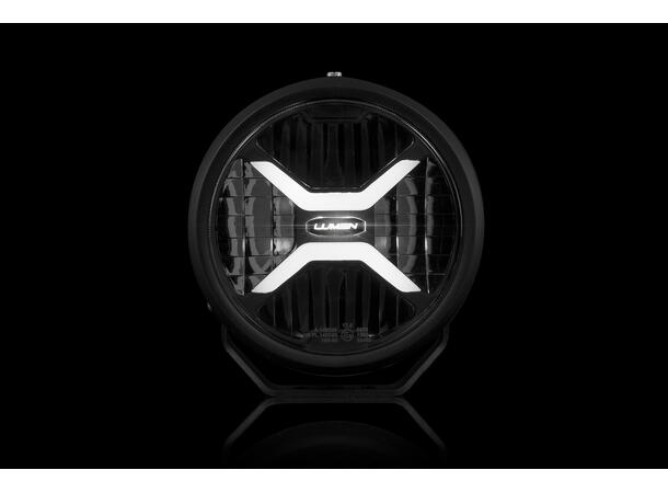 Lumen Cyclops CX7 LED fjernlys Kraftig med posisjonslys i oransje/hvit 