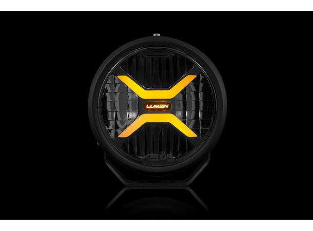 Lumen Cyclops CX7 LED fjernlys Kraftig med posisjonslys i oransje/hvit 