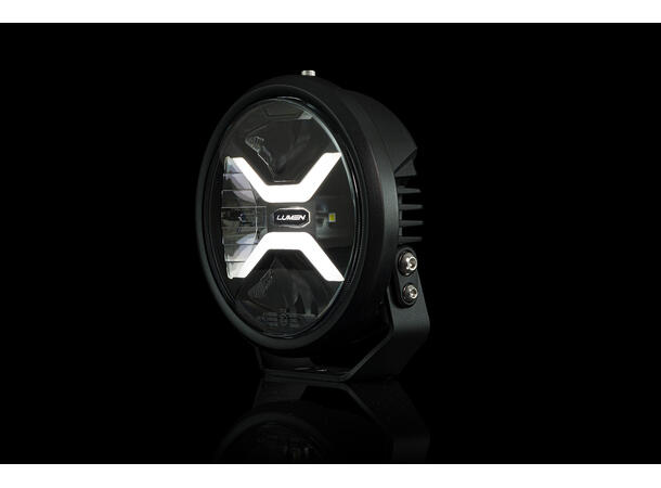 Lumen Cyclops CX7 LED fjernlys Kraftig med posisjonslys i oransje/hvit 