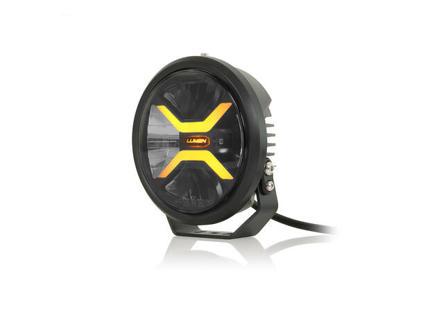 Lumen Cyclops CX7 LED fjernlys Kraftig med posisjonslys i oransje/hvit 