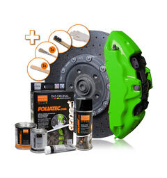 Foliatec Brake Caliper Lacquer Set Neon Green - 3 components