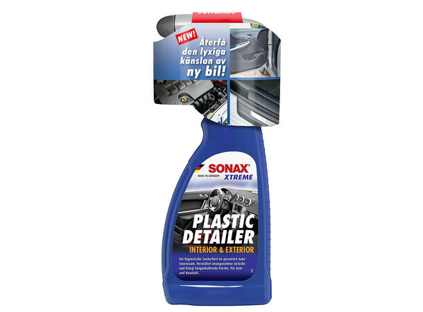 Sonax Xtreme Plastic Detailer Rengjør og beskytter all plast, 500 ml.