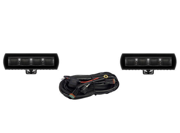 BRT Slim Black 30 LED - Pakke 2 stk. med kabelsett 