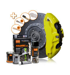 Foliatec Brake Caliper Lacquer Set Neon Yellow - 4 components