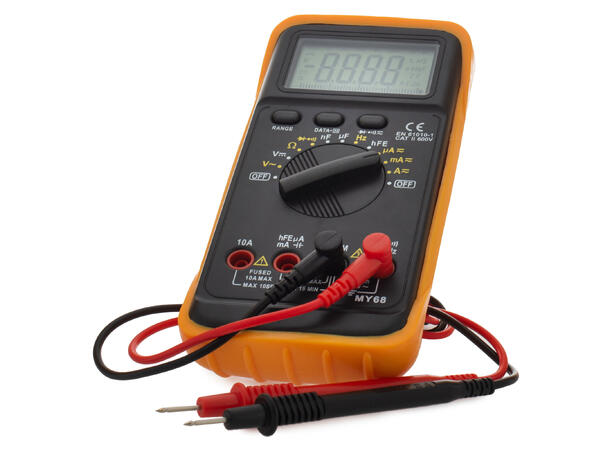 Carwise Multimeter Spenningsmåler for bil, bobil, båt m.m 