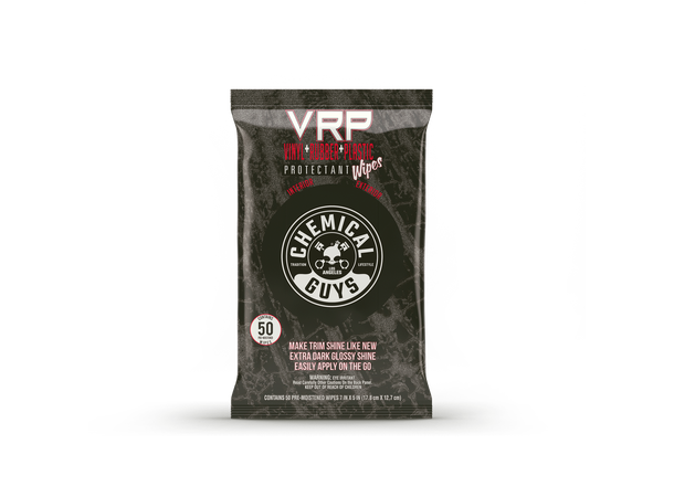 Chemical Guys VRP Wipes Utv og inv plastfornyer, 50stk 