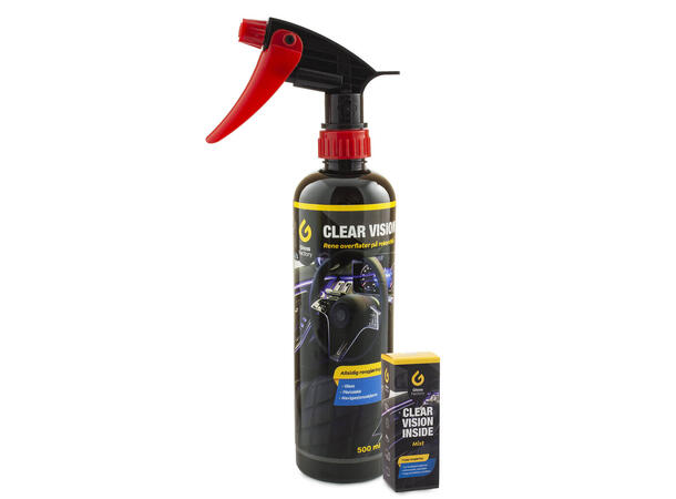 Gloss Factory Clear Vision Inside Kit Interiørrens og spray for skjerm 
