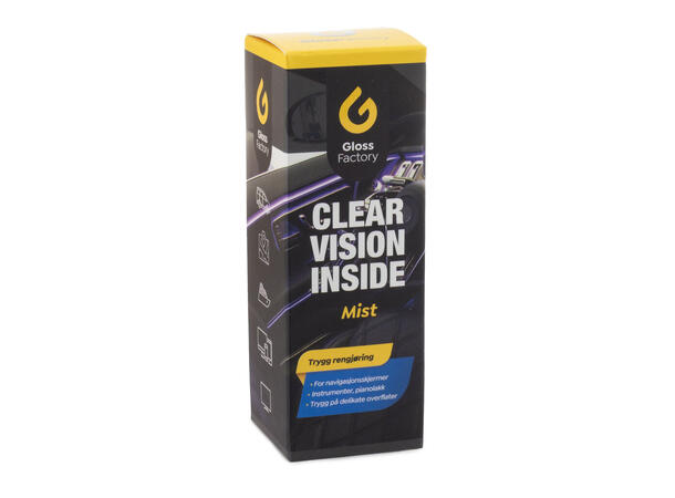 Gloss Factory Clear Vision Inside Kit Interiørrens og spray for skjerm 
