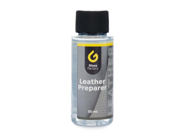 Gloss Factory Leather Preparer Fjerner gammelt topplag på skinn - 50ml 