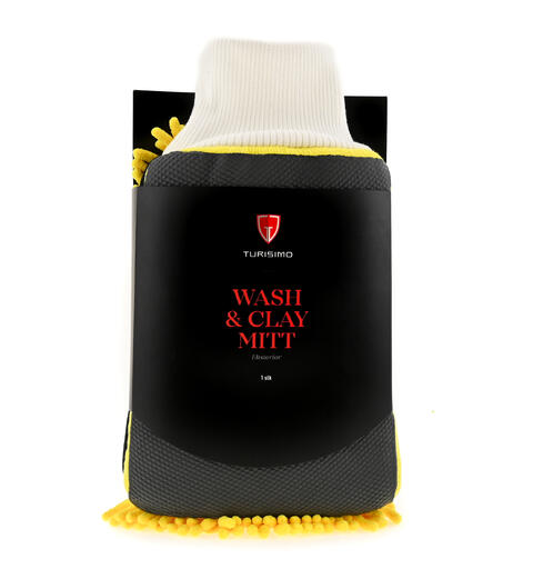Turisimo Wash &amp; Clay Mitt Vaskehanske med sk&#229;nsom clay