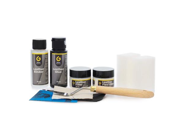 Gloss Factory Leather Repair Kit Komplett sett for skinnreparasjon 