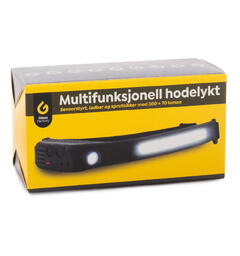 Gloss Factory Multifunksjonell Hodelykt Oppladbar, sensorstyr og sprutsikker