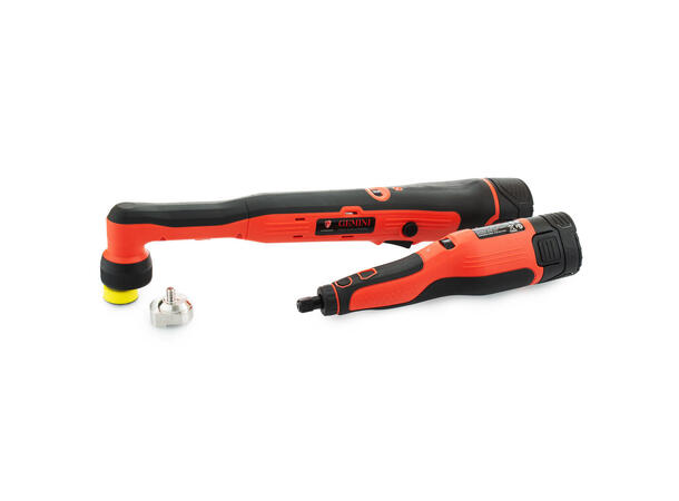 Turisimo Gemini Mini Poleringsmaskin 2 maskiner i sett - batteri inkl 