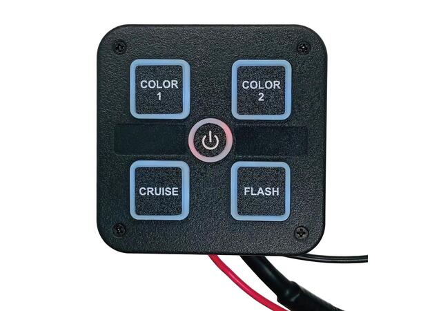 VP Bryterpanel 20Amp 10-30V brakett / symbol-labels 