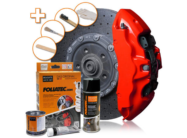 Foliatec Brake Caliper Lacquer Set Performance Red - 3 components 