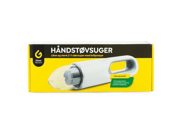 Gloss Factory Håndstøvsuger Ministøvsuger - Ekstremt kraftig 