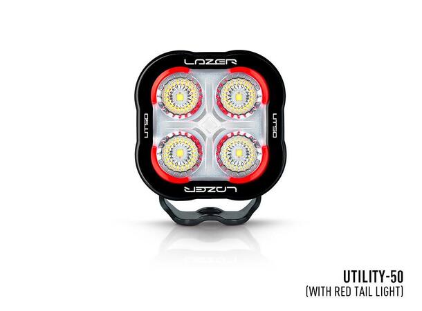 Lazer Utility 50 med rødt posisjonslys Robust og Populær LED-arbeidslampe 