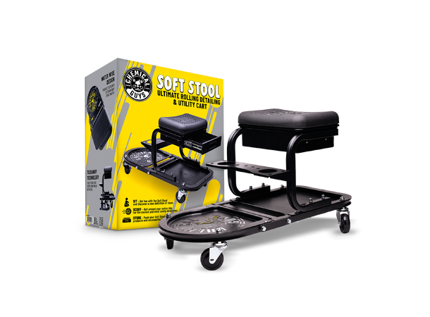 Chemical Guys Soft Stool Detailing Cart Perfekt arbeidstol 