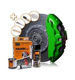 Foliatec Brake Caliper Lacquer Set Power green - 3 components