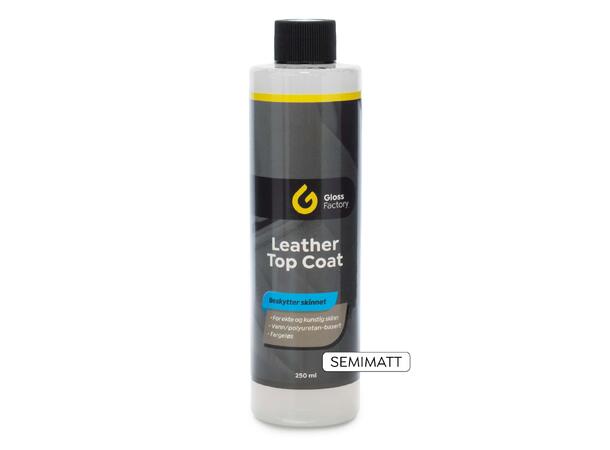 Gloss Factory Leather Top Coat semimatt Fargeløs lakkforsegling for skinn 250ml 