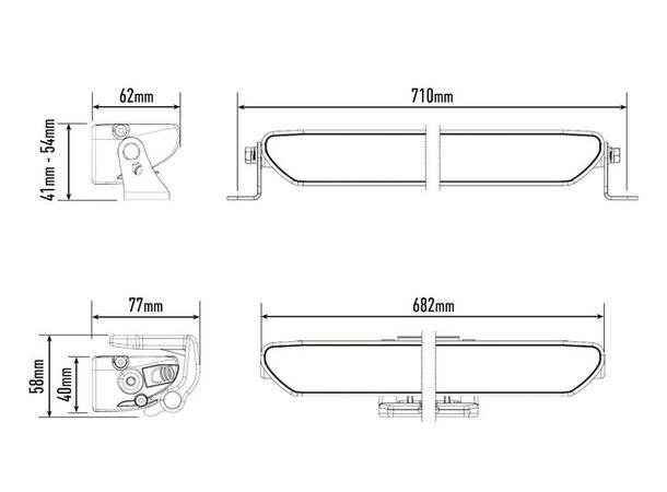 Lazer Linear® 24 Flood Lengde 682mm. 16200 Lumen 