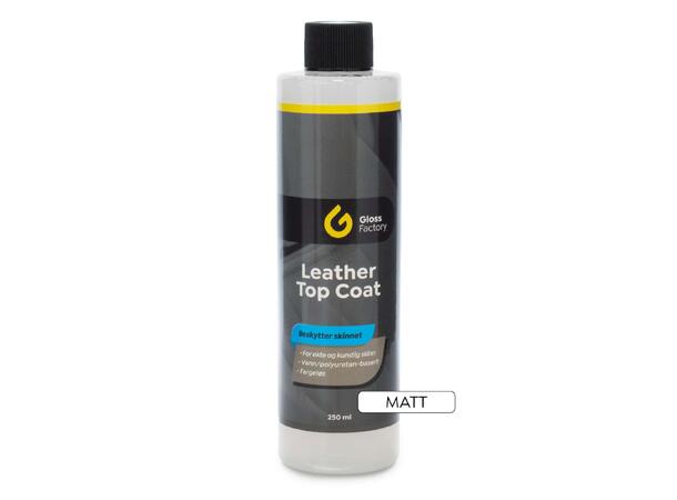 Gloss Factory Leather Top Coat matt Fargeløs lakkforsegling for skinn 250ml 